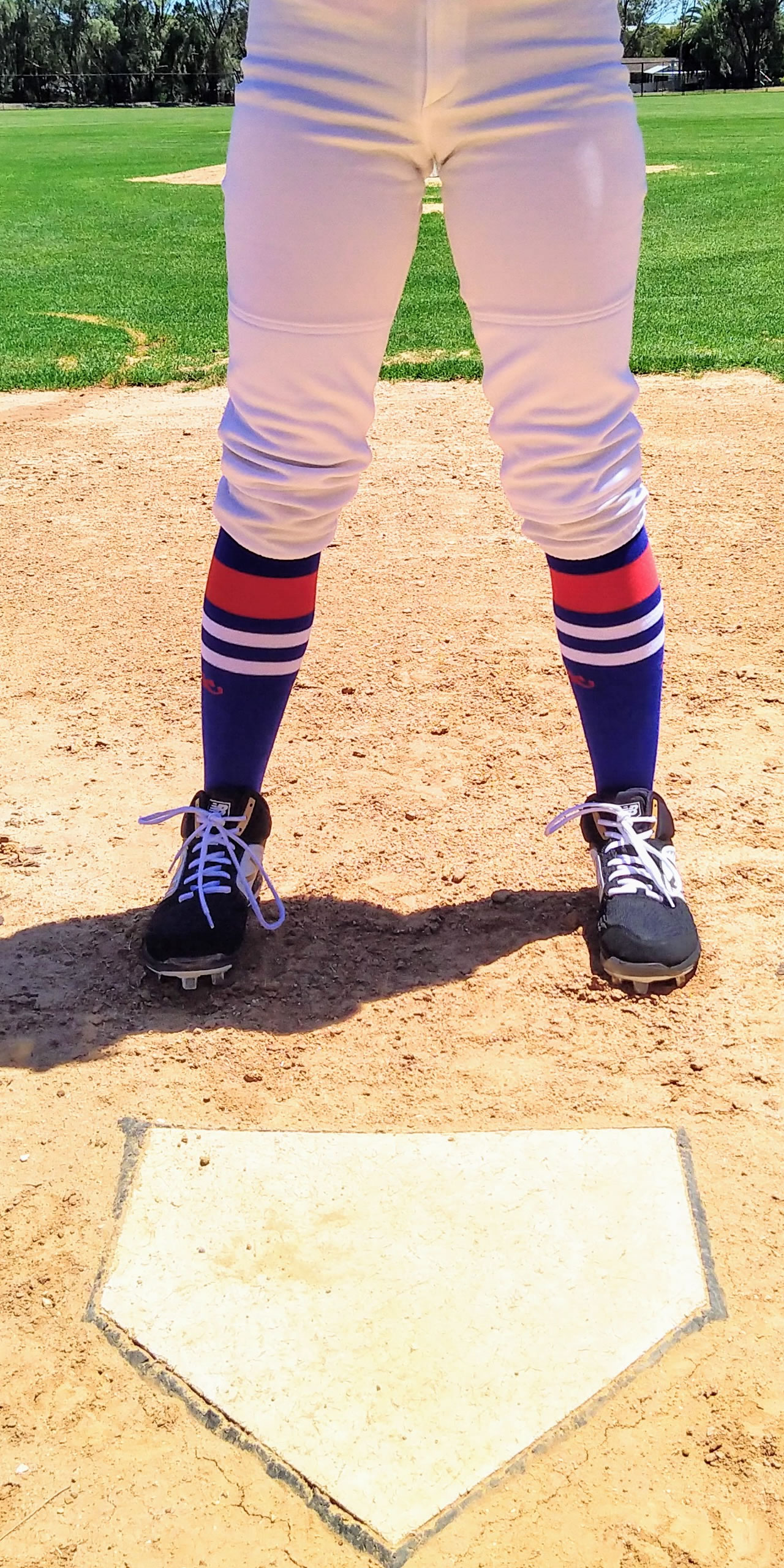 Wildcard Socks - Royal Blue, Red & White | The Baseball Sock Company