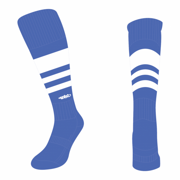 Wildcard Socks - Royal Blue & White