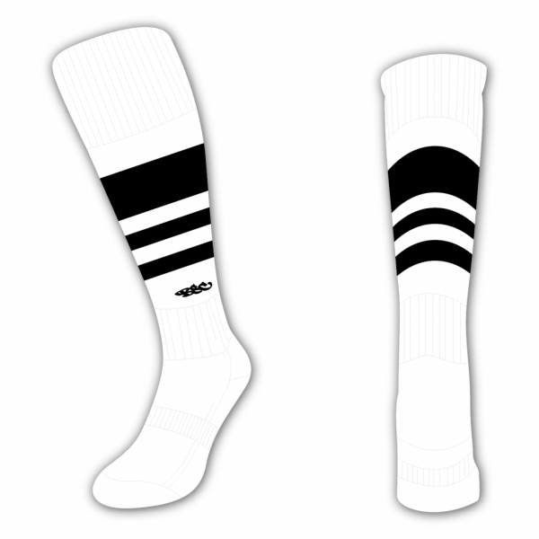 Wildcard Socks - White & Black