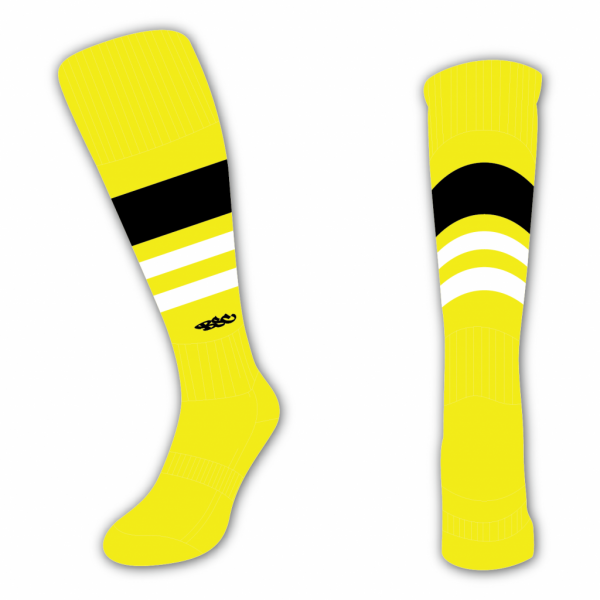 Wildcard Socks - Yellow, Black & White