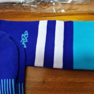 Wildcard Sock - Royal Blue, Sky Blue & White
