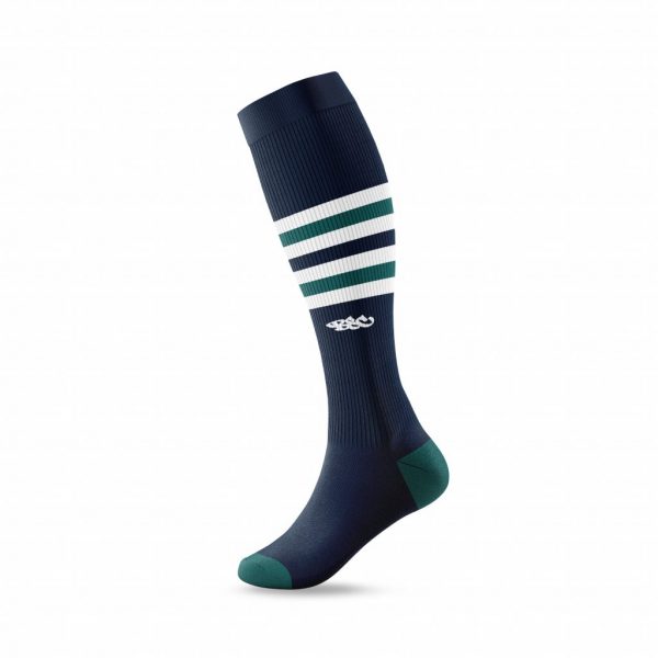 Wildcard ELITE Socks - Navy Blue, NW Green & White