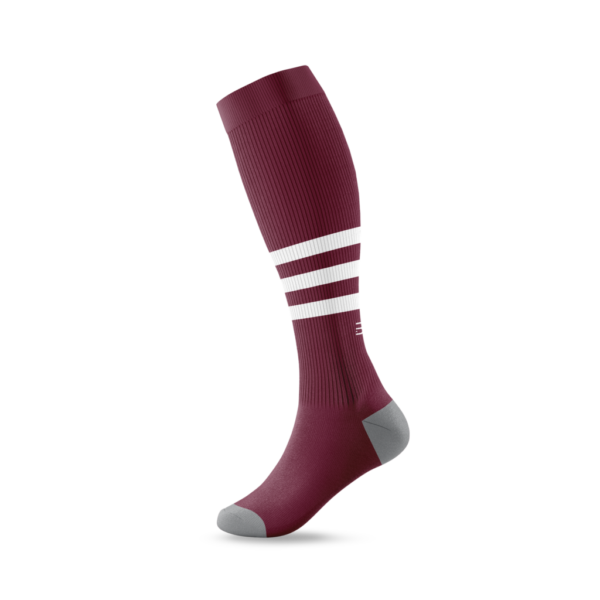 Elite Baseball Softball Socks or Stirrups (H) - Maroon & White